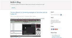 Desktop Screenshot of blog.rosseaux.net